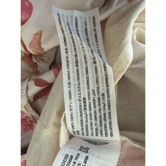 Abercrombie & Fitch Flutter Sleeves Tiered Lined Dress Size Small Y2K Babydoll - Picture 9 of 9